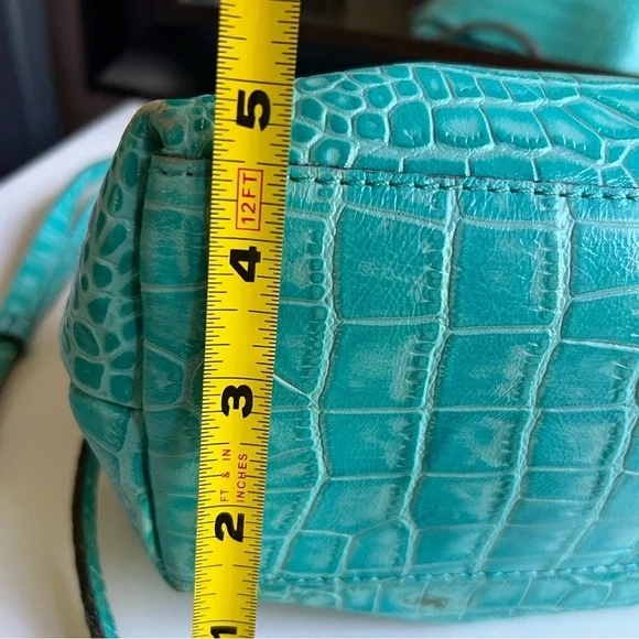 Patricia Nash Laureana Leather Kiss-lock Hand/Crossbody Bag With Chain P823311 - Picture 9 of 16